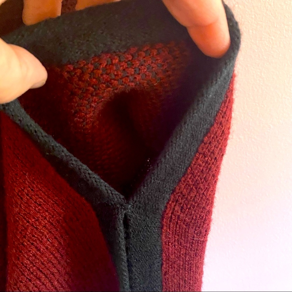 Jill Ohanneson burgundy & black cloak/cape. S/M - Picture 4 of 6